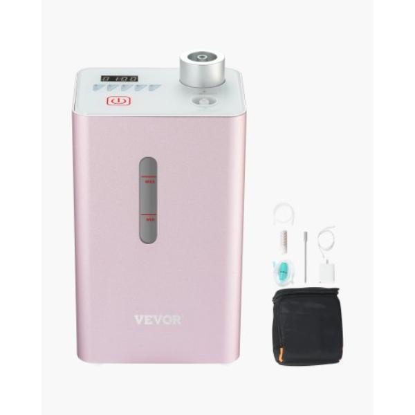 Picture of Vevor WLKQQXRJ180MHLMTSV9 Hydrogen Inhalation Machine - 99.99 Percent High Purity Hydrogen Inhaler - HO-Separated 180 ml per min Dual Port Hydrogen Oxygen Inhaler for Home Travel