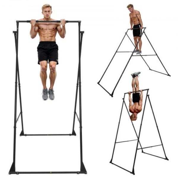 Yoga Stand Frame - Max 440.9 lbs Load Swing Stand - Triangular Structure Yoga Aerial Rig - Aerial Silk Stands with EVA Foam - 4-Level Horizontal