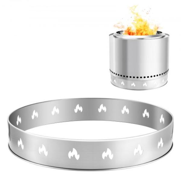 Fire Pit Stand - Solo Stove Bonfire - 27 in. Smokeless Fire Pit Ring - Stainless Steel Fireplace Stove Ranger Support Frame Accessory for Fireplace