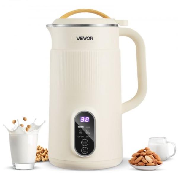 Picture of Vevor JGNNJSHSBXG3PV3QX001V1 6-in-1 Nut Milk Maker - 20 oz Soy Milk Maker Machine - 6 Blades - Homemade Oat - Nut - Soy - Juice - Plant-Based & Non Dairy Beverages