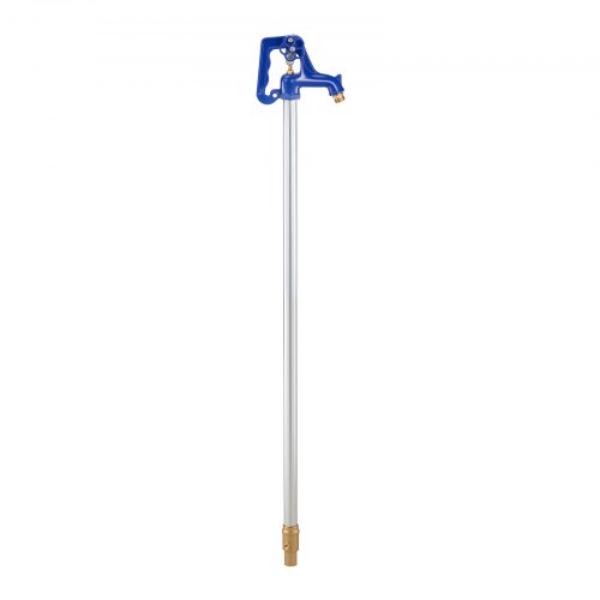 Frost Proof Yard Hydrant - 3.22 ft. Freeze-Proof Outdoor Faucet - 12 in. Bury - 0.75 in. NPT Pipe Connection - Lever Handle & Handwheel