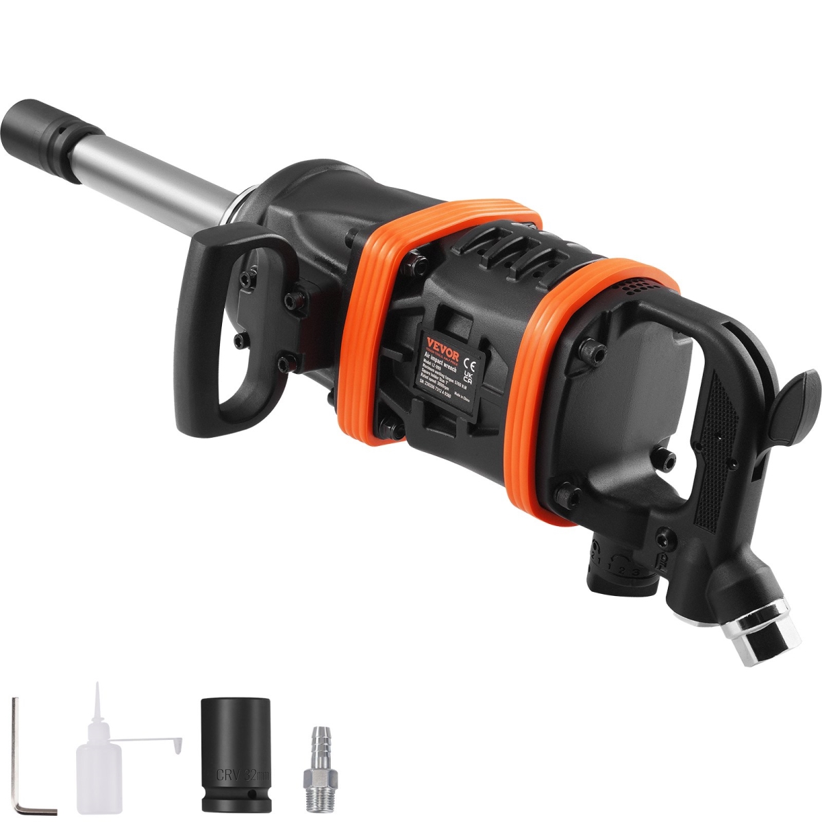 KQ5800N16000NF3RPV0 1 in. Air Impact Wrench - Up to 5175 ft. Beast Reverse Torque Output Pneumatic Impact Gun
