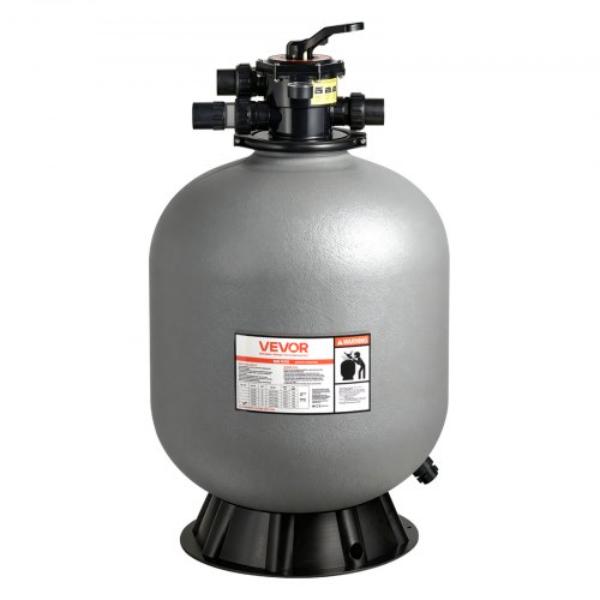 Sand Filter - 24 in. 65 GPM Above Inground Swimming Pool Sand Filter System with 7-Way Multi-Port Valve for Above in Ground Pools