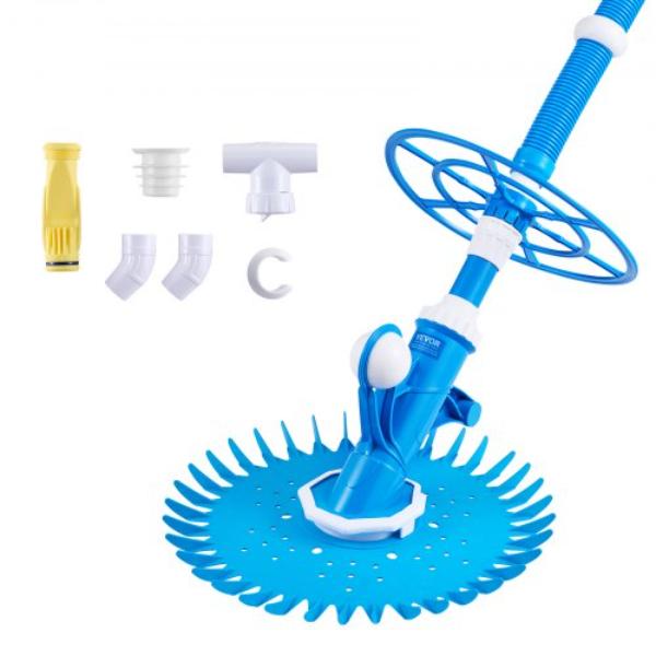 Suction Pool Cleaner - Automatic Pool Vacuum Cleaner - Suction Vacuum Pool Sweeper for In-Ground Pool & Above-Ground Pool Up to 20 x 35 ft.