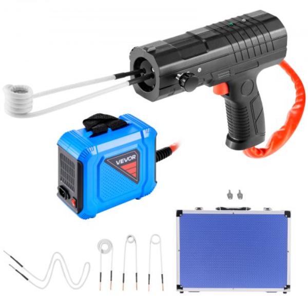 Induction Heater Bolt Removal - 1800W 110V Magnetic Induction Heater Kit - Handheld Nut Buster Tool for Rusty Screw Removing with 4 Coil