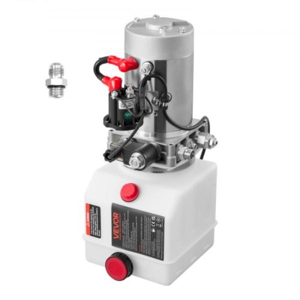 Hydraulic Power Unit - 4 qt. - Single Acting Dump Trailer Pump - 3200 PSI Max Relief Pressure - 0.91 GPM Flow Rate - DC 12V Hydraulic Pump