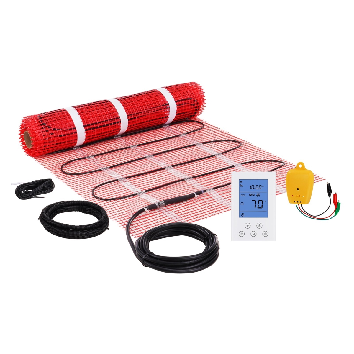 ZZWZDBCNXTHCMLQ0CV6 20 Sq. ft. Adhesive Back Floor Heating Mat