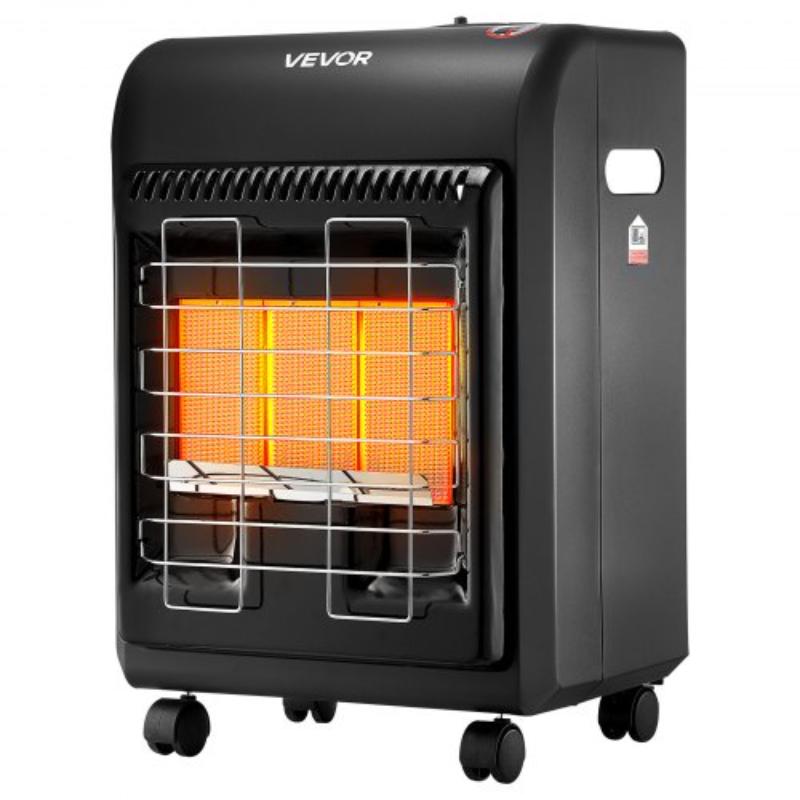 6000 to 18000 BTU Propane Cabinet Heater with 3 Modes Temp Settings & Tip-over Protection - Garage Radiator Heat up to 450 Sq. ft.