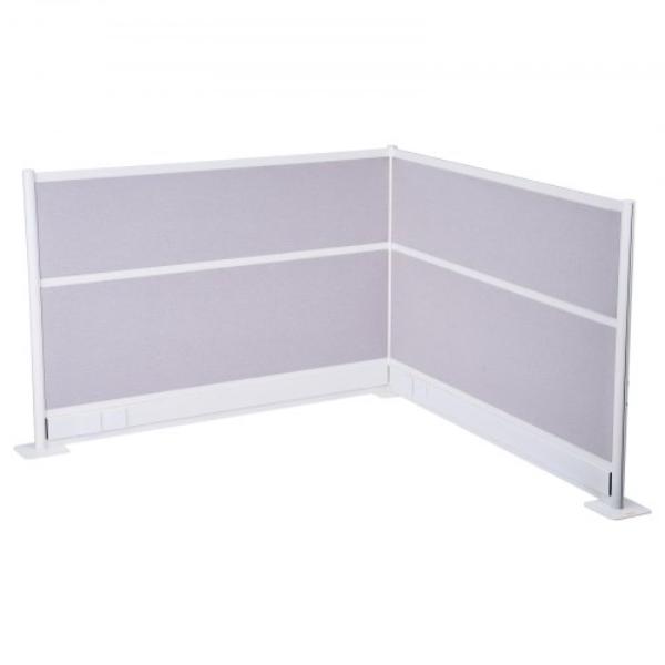 Office Divider Privacy Partitions - 72 x 48 in. Room Divider Walls PET Workstation Cubicle Partition Freestanding Privacy Panels - Pack of 2