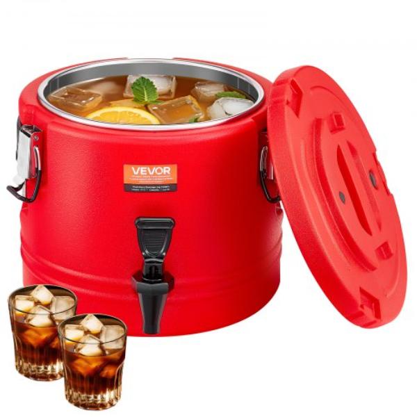 Picture of Vevor YLHLQQYXKHS2T3EE9001V0 Insulated Beverage Dispenser - 2.2 gal Thermal Hot & Cold Drink Server with Spigot - Food-Grade Cooler Jug with 304 Stainless Steel Interior
