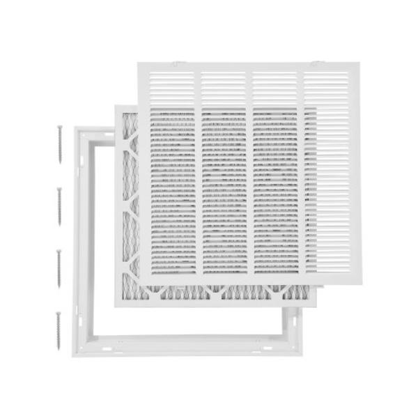 Picture of Vevor HFGLGZDGLQW2PQYHD001V0 Return Air Filter Grille for 20 x 20 in. Duct Opening Size - Filter Included - Powder-Coated Steel - Detachable Face & Door for 1 in. Filters