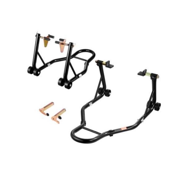 YBSJZJHSTZ11E5RPUV0 Motorcycle Stand Lift - 1100 lbs - Front Rear Combo Stand Lift - Black
