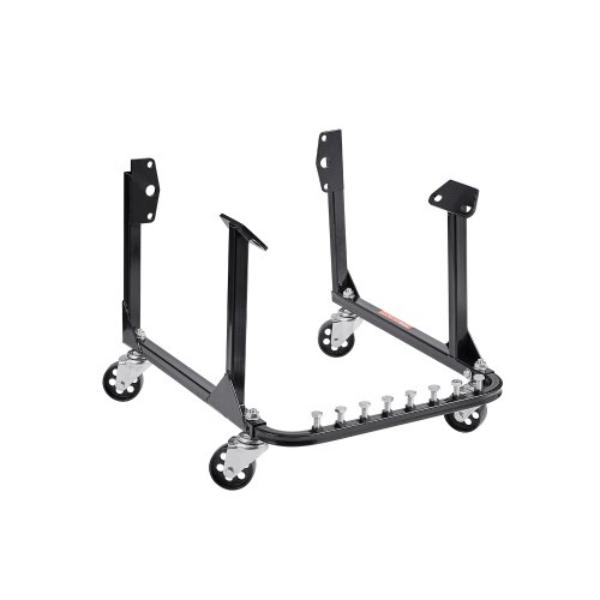 Engine Stand - 750 lbs Load - Heavy-Duty Steel Motor Holder - 4 Swivel Casters - 4 Hook Positions - Suitable for BB-CHEVY & GEN-1 SB-CHEVY Engines