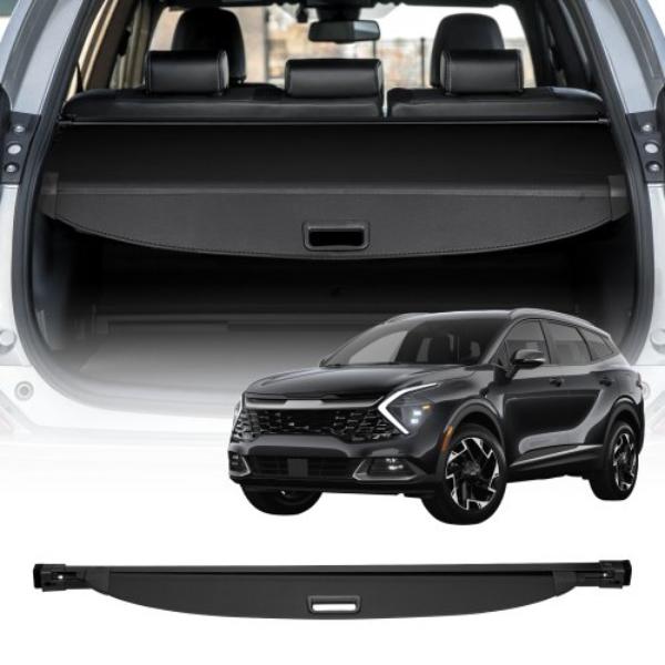 Retractable Cargo Cover - Premium Leather Texture Trunk Cover - Anti-Peeping Luggage Privacy Shield for 2023-2025 Kia Sportage 5-Seater