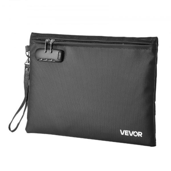 Fireproof Document Bag - Heat Insulated - Waterproof - Portable File Storage Organizer - Home Office Travel Use - Passports & Important Documents