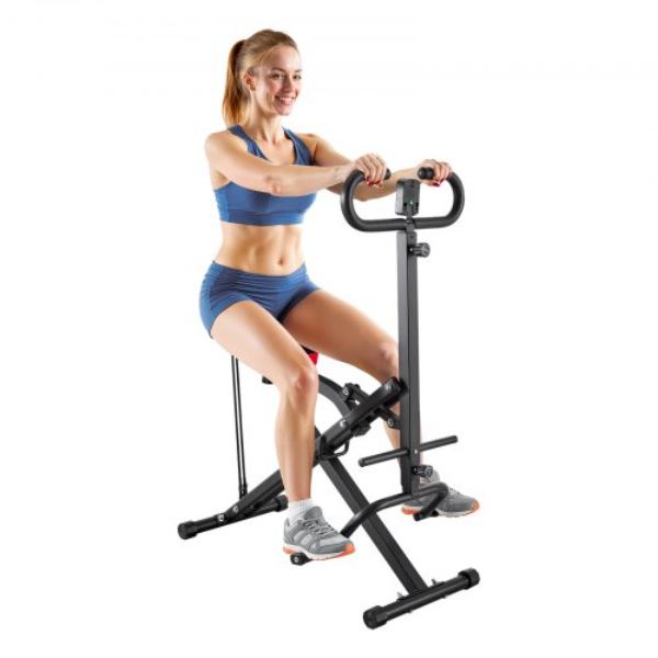 QMSDJZLS2SZXSDY2Y001V0 Squat Machine - Deep Squat Rowing Machine - Glute Trainer Machine - Black