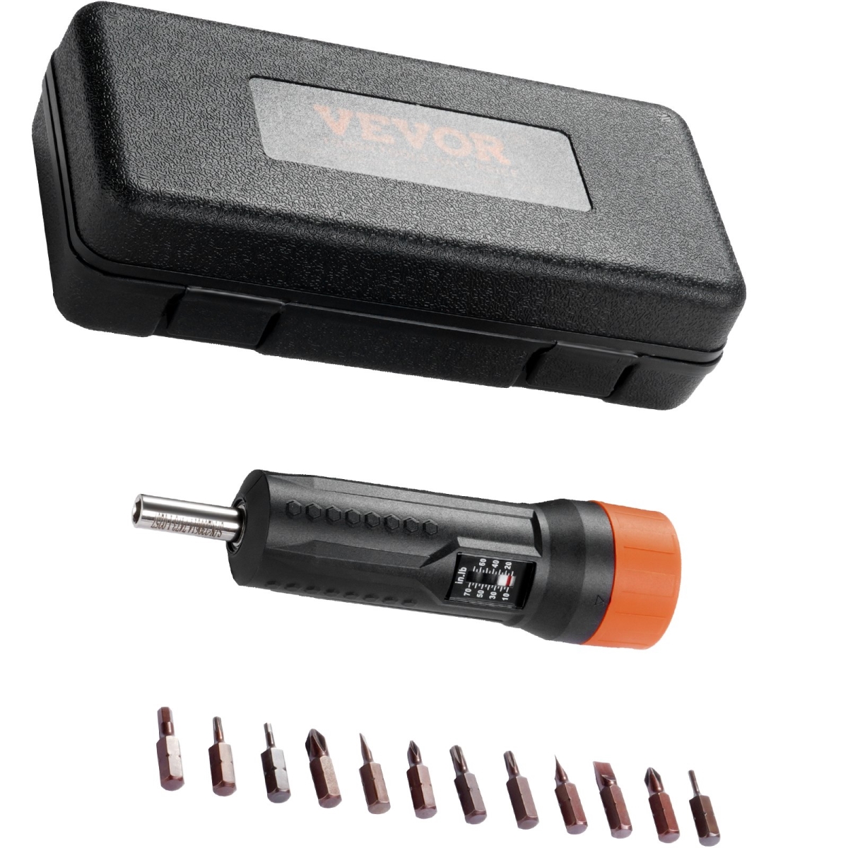 Torque Screwdriver 1/4" Range 10-70 in/lb w/ 1 in-lb Increment View Window