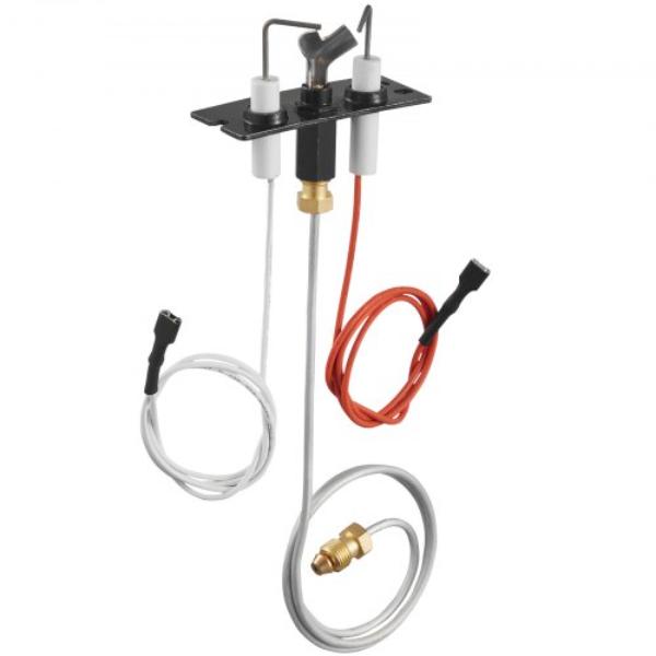 Gas Pilot Assembly - Natural Gas Ignition Replacement - Fit Heatilator - Heat & Glo - Quadra-Fire - Outdoor Lifestyles - Majestic