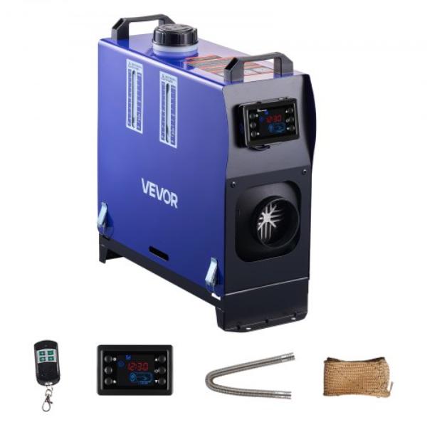 Diesel Heater - 8KW - DC 12 & 24V - Portable Diesel Air Heater - Remote Control - LCD Screen - 1.3 gal Fuel Tank - Fast Heating - Low Noise