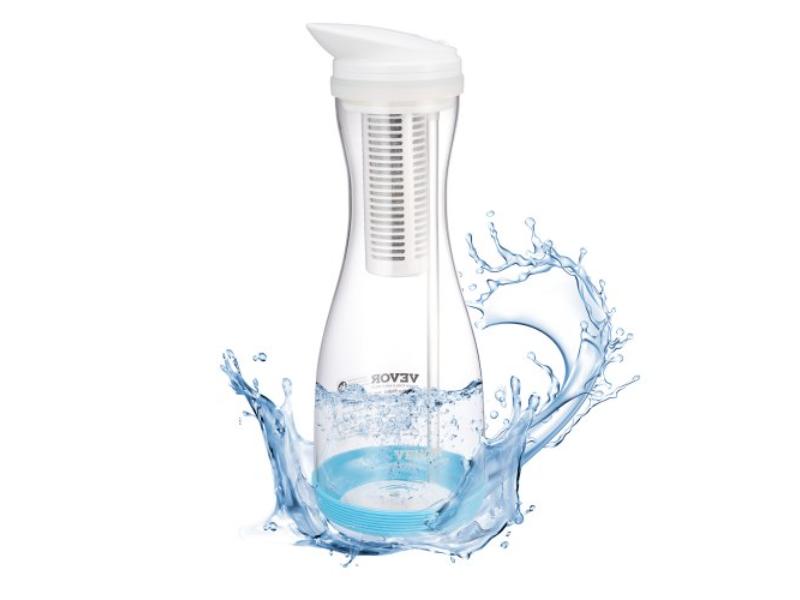 Picture of Vevor SHXLSGBSBL13F0YR9V0 6 Cup Glass Water Filter Pitcher Dispenser for Fast & Compact Fridge-Friendly Water Filtration System