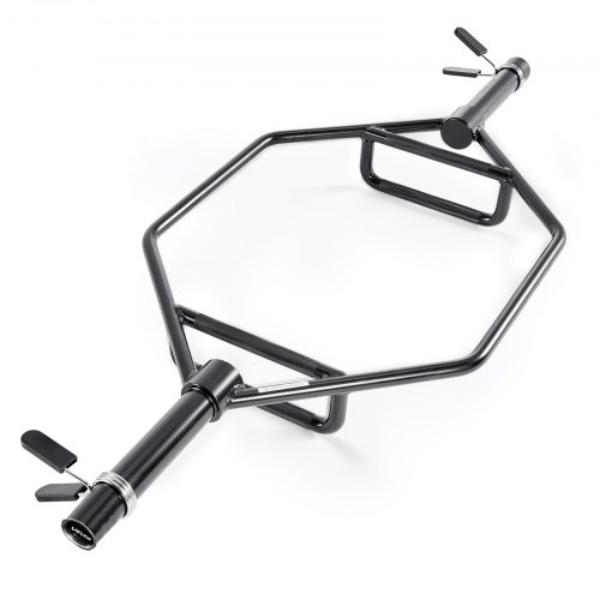 Trap Bar Hex Bar - 2 in. Hex Barbell Weightlifting Strength Training Equipment Home Gym for Squats Deadlifts Shoulder Presses, Black - 800 lbs
