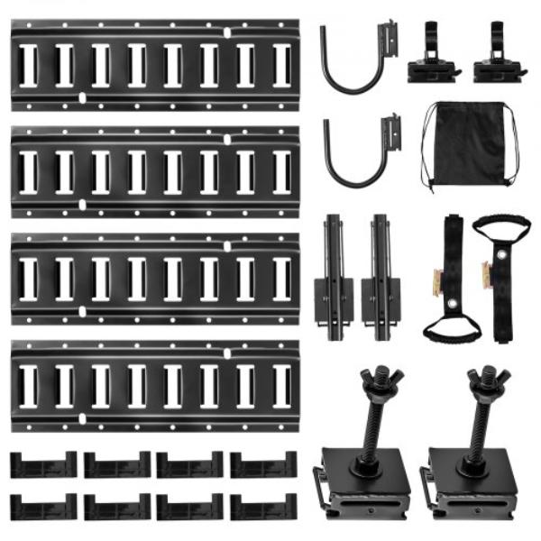 SPEXGD13FT157646B001V0 E-Track Tie-Down Rail Kit - 1.3 ft. E-Track Rails with Hooks - Shelf Brackets, Tire Holders & Accessories - Pack of 4