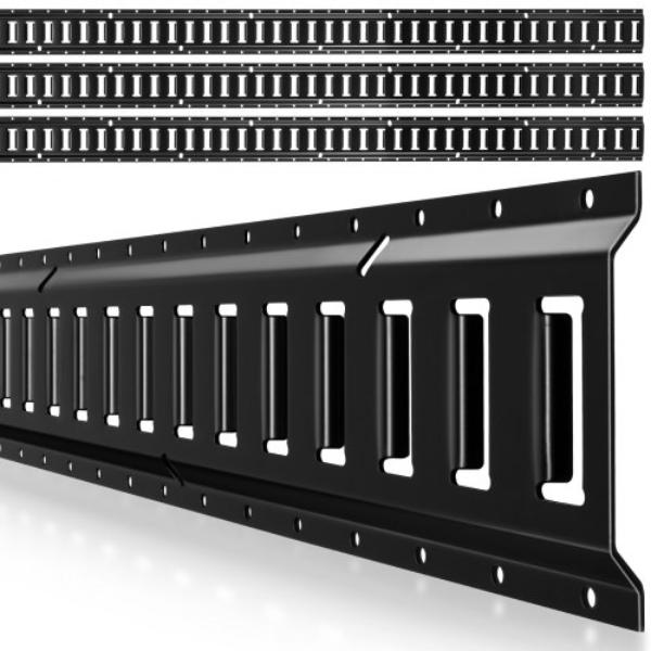 E-Track Tie-Down Rails - 7.7 ft. E Track Rails - Secures Cargo & Heavy Loads Up to 2000 lbs - Trailer Tie-Down System - Pack of 4