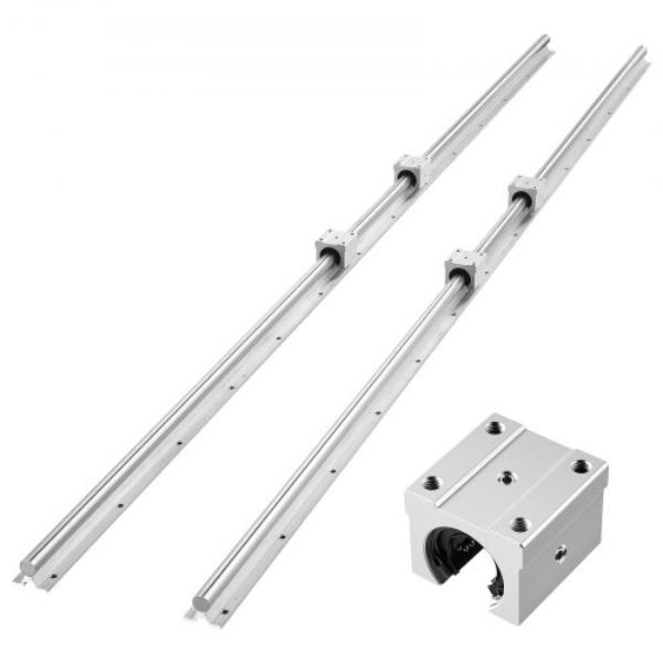 Linear Rail Kit - SBR20 - 2000 mm Linear Motion Guide Rails & Bearing Slide Blocks for Cutting - Grinding - Milling - Drilling Machines - 2 Piece