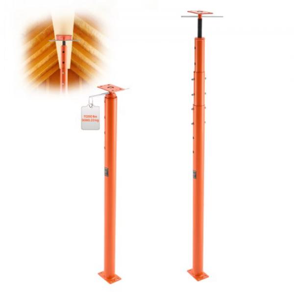 House Floor Jacks - 54-150 in. Height Range - 11200 lbs Max Load - Adjustable Support Beam Basement Jack Post Pole for Leveling - Pack of 2