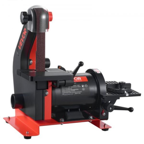 5 in. Disc Sander - 1 x 30 in. Belt Sander - 250W Benchtop Sanders Combo with 0 - 45 deg Adjustable Worktable & Dust Collection Ports