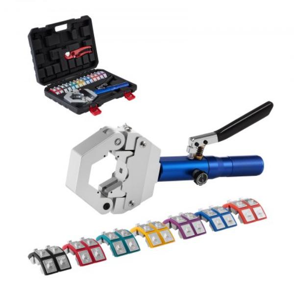Hydraulic Hose Crimper - Hydra-Krimp AC Hose Crimper Kit with 7 Dies Snap-On - Integral Manual Hydraulic A-C Hoses Crimping Tool