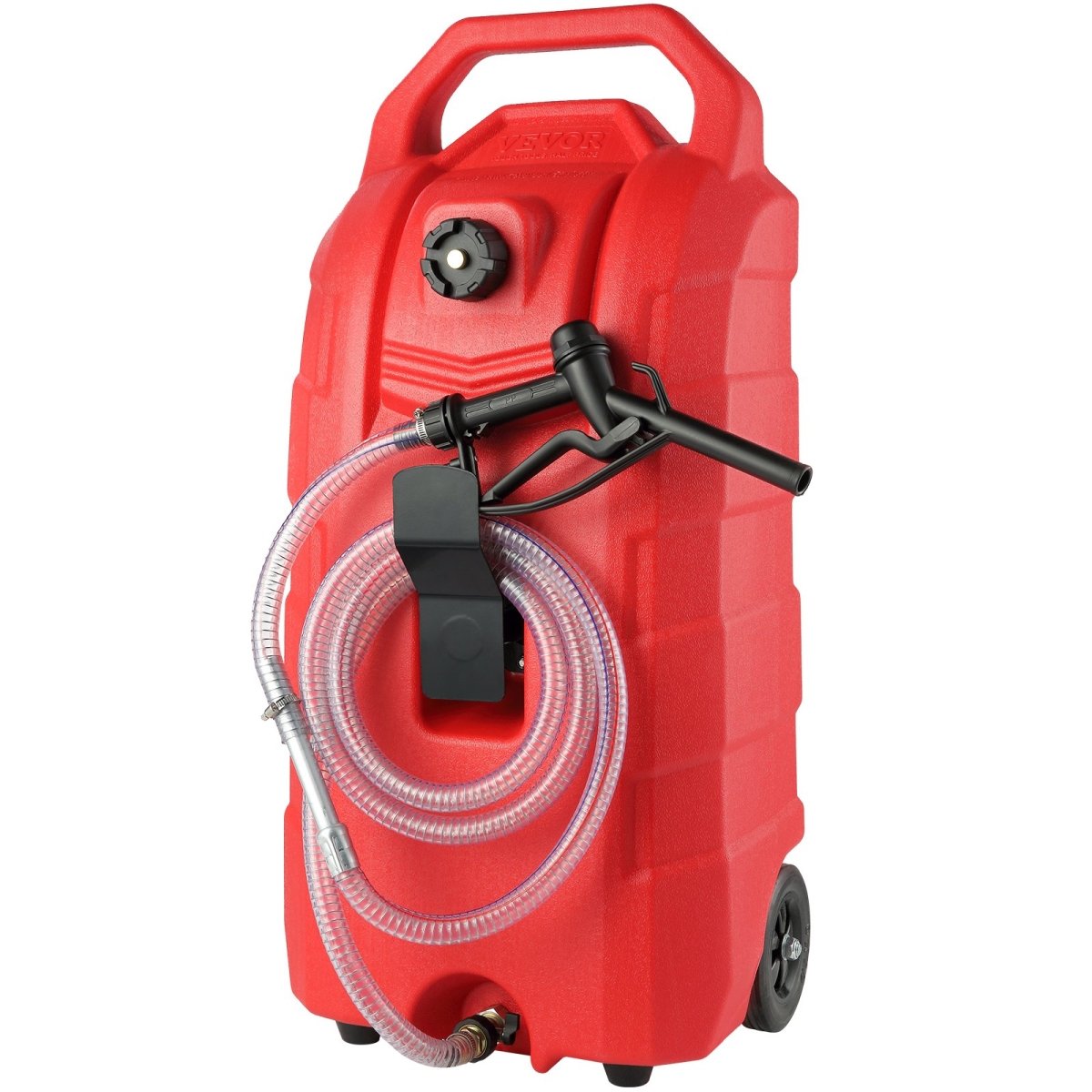 SLJYCSL163MM17BQ7V0 16 gal Fuel Caddy, 7.8 L&min, Portable Gas Storage Tank Container with Nozzle Rubber Wheels -  Vevor