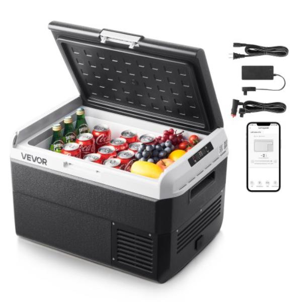 Picture of Vevor WLCZBXX50LDM73DB8001V1 12V Car Refrigerator - 52.8 qt. Portable Electric Cooler -4 deg to 68 deg F Adjustable Temperature 12-24V DC 100-240V AC Compressor Freezer for Outdoor Camping Travel RV