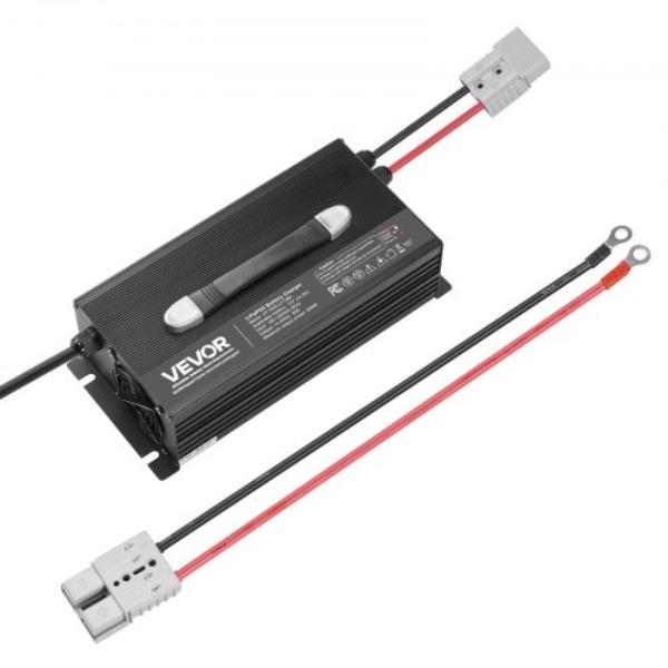 FCCDQ12V60A0F8LFB001V1 12V 60A Lithium Battery Charger - 14.6V - AC-DC LiFePO4 Smart Charger with Anderson Connector - LED Indicator