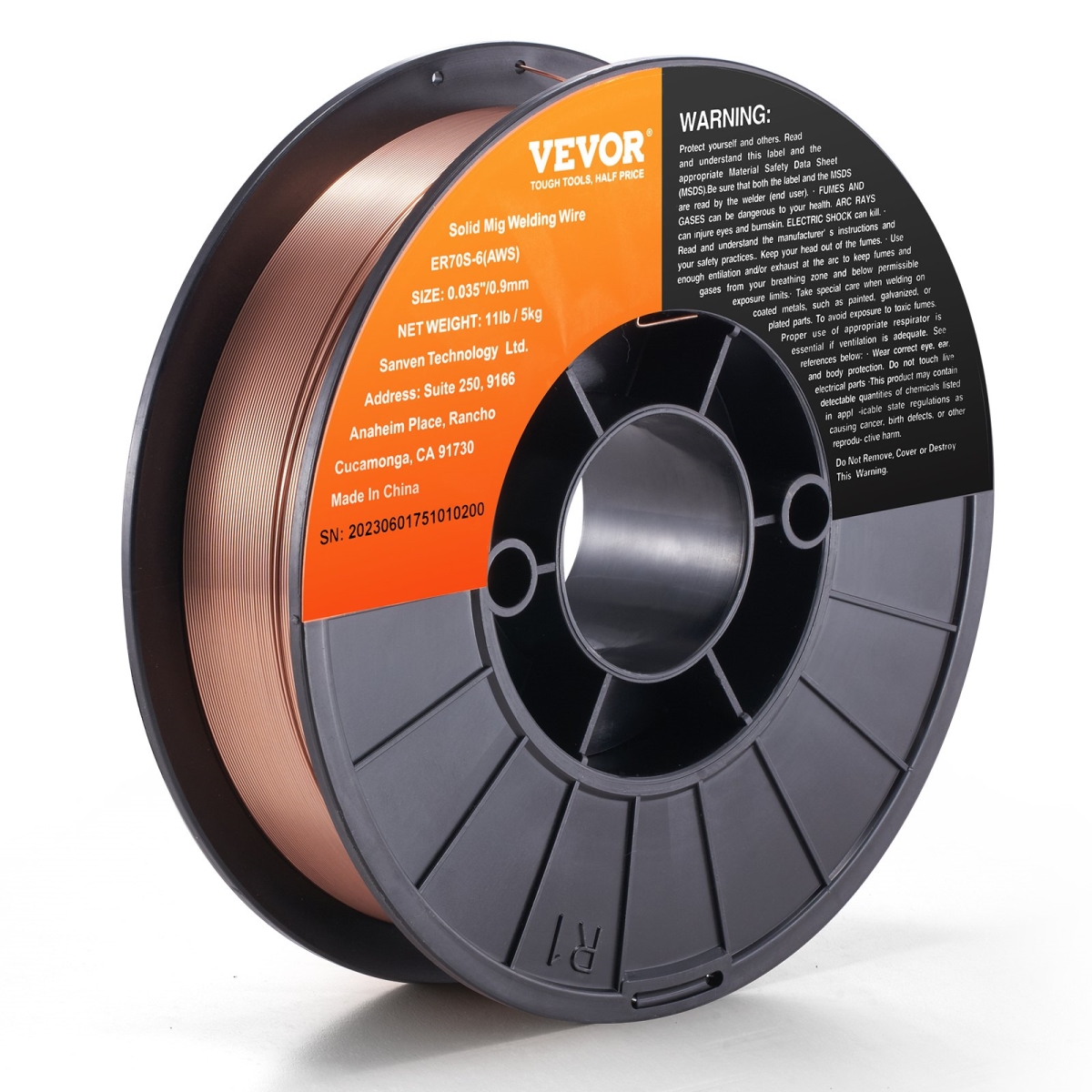 SXHSJMIGER70SL4EXV0 Solid MIG Welding Wire ER70S-6 0.035 in. 11 lbs Mild Steel MIG Welding Wire