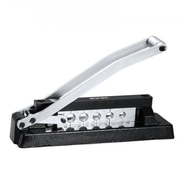 Heavy Duty Hose Ferrule Crimping Tool - Standard Bench Hose Crimper with 5 Die Holes & 0.44-0.63 in. Crimping Range - Air Hoses Crimping Repair Kit