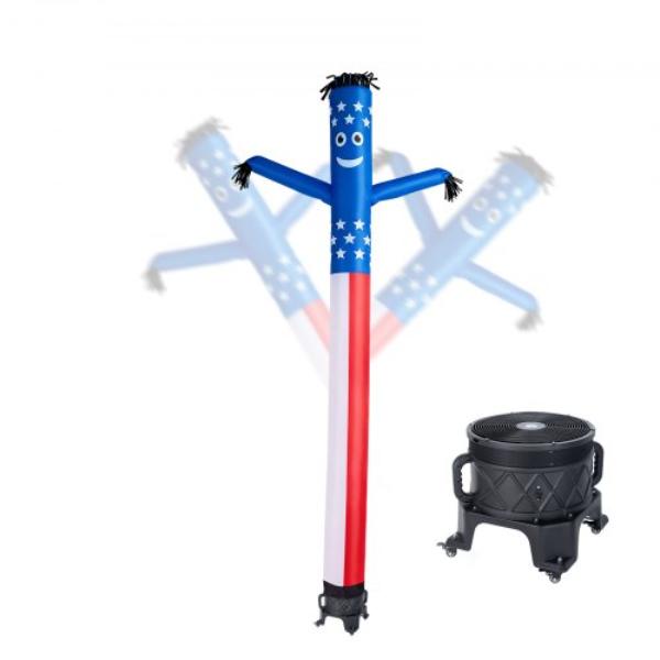 Inflatable Tube Man with Blower - 20 ft. - Wacky Waving Wind Flying Inflatable Dancing Tube Guy with 1 HP IPX3 Waterproof Blower Fan