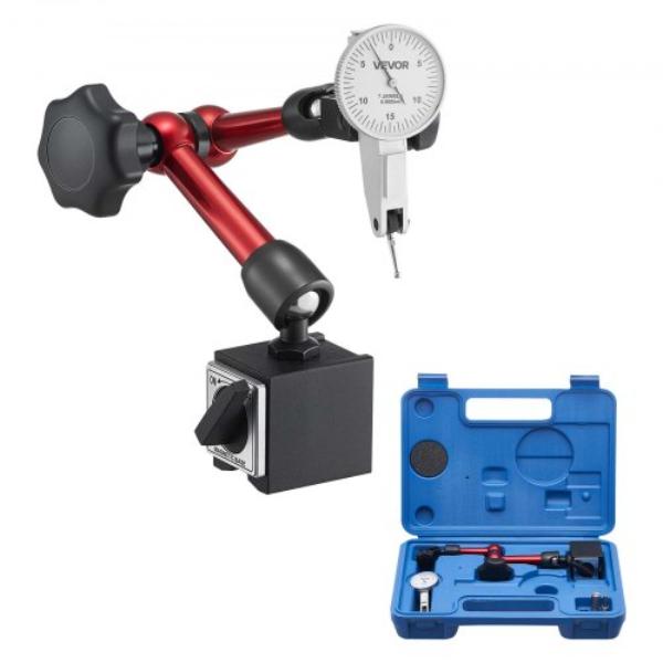 NJCLGJGGBFBWG49MA001V0 Dial Test Indicator with Universal Magnetic Base & Storage Case - 0.0005 in. Accuracy - 0.03 in. Range - Micro Ball Handle
