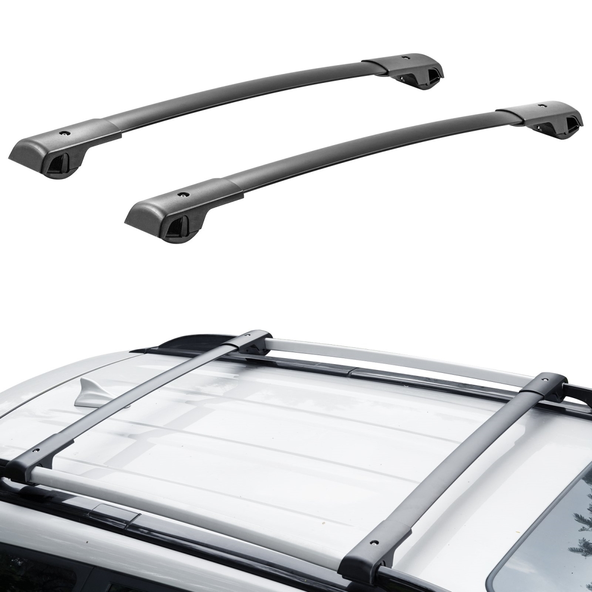 Picture of Vevor CDHGJZSKSBLSAID10V0 Roof Rack Cross Bars for 2014-2022 Subaru Forester with Raised Side Rails&#44; 200 lbs Load Capacity