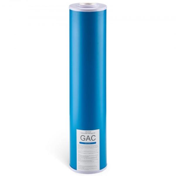 Picture of Vevor QWSGLQLXGACGADTZI001V0 Whole House Water Filter Replacement Cartridge - 4.5 x 20 in. GAC Activated Carbon - Replacement Filter for Whole Home Water Filtration System
