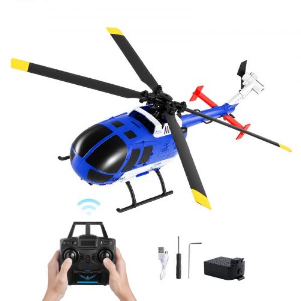 RC Helicopter - 2.4GHz - 4-Propeller - 6-Axis Gyro - 4-Channel - LED Light - One-Key Takeoff & Landing - Plane Toys for Kids Ages 8 & up