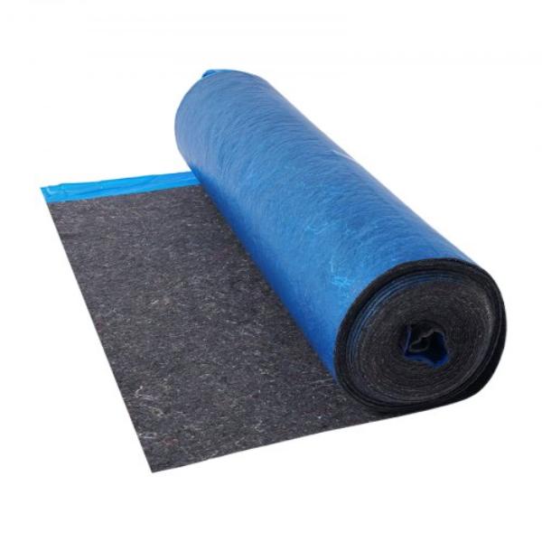 Floor Underlayment - 100 sq. ft. per Roll - 3 mm Thick Laminate Flooring Padding with Attached Vapor Barrier - Soundproofing & Noise Reduction