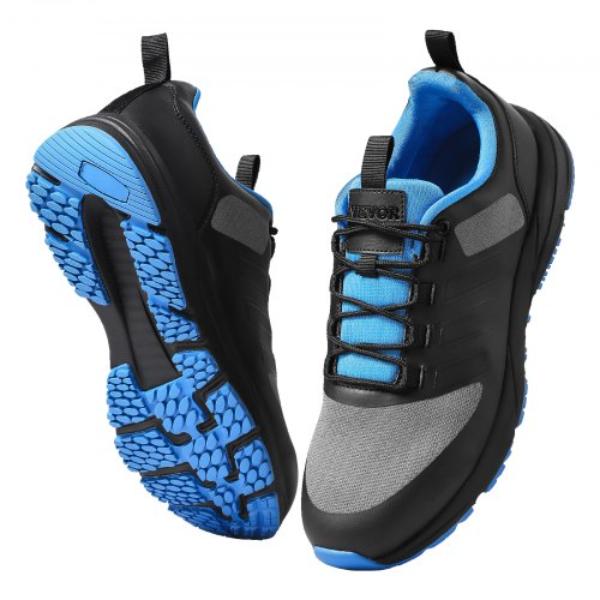Cross Training Shoes - Medium Width Sneakers US Size 8 - Black - Wide Toe Box Shoes with Arch Support & Adjustable Lace-up - Training Shoes