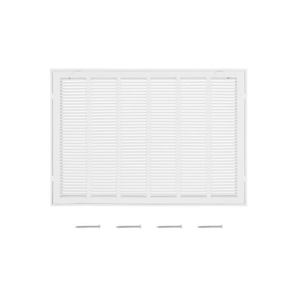 Picture of Vevor HFGLGZW30H20QRJTE001V0 Return Air Filter Grille - 30 x 20 in. Duct Opening - Powder-Coated Steel - Detachable Face & Door for 1 in. Filters