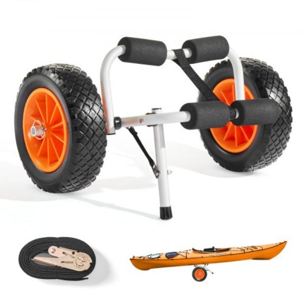 SPSPHTTC10IN3S906001V0 Kayak Cart - Foldable Trolley - 200 lbs - 10 in. Solid Rubber Tires