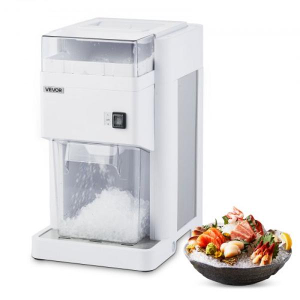 Picture of Vevor BBJBS5L400WDAP48J001V1 Commercial Ice Shaver Machine - 1.91 qt. Large Electric Ice Cube Crusher Shaved Maker - 300W Premium Motor - Stainless Steel Blades - White