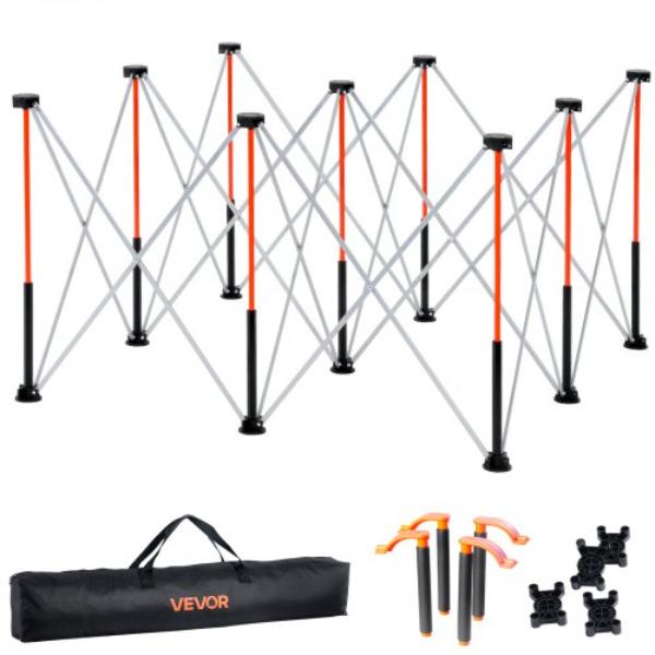 Portable Folding Workstand - 4.15 x 4.15 ft. Collapsible Workbench - 3500 lbs - No Assembly Foldable Work Stand with Storage Bag