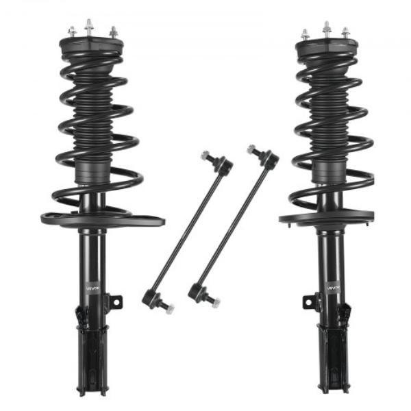 Rear Shock Absorber Strut Assembly with Stabilizer Bar & Coil Spring for 2007-2011 Toyota Camry & 2008-2012 Toyota Avalon Models - 2 Piece