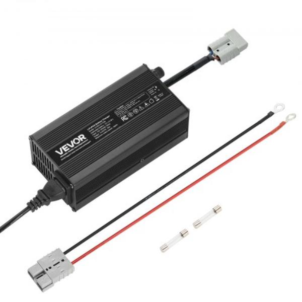 12V-20A Lithium Battery Charger - AC-DC LiFePO4 Smart Charger - 14.6V with Anderson Connector for Deep Cycle Rechargeable Batteries