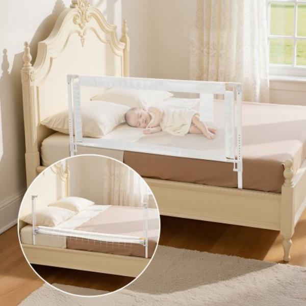 Toddler Bed Rail - Kids Beds Guard Rail - Adjustable Height Bed Side Railing - Portable Guard Bumper Barrier - 59.06 x 35.04 in.